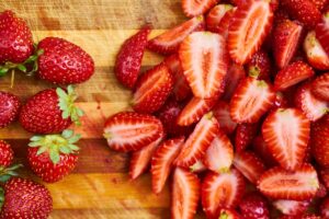 Sorbet z mrożonych truskawek
