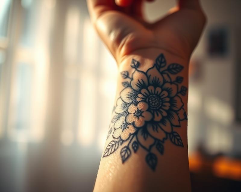 Tatuaże damskie na nadgarstku – trendy, symbolika i wzory
