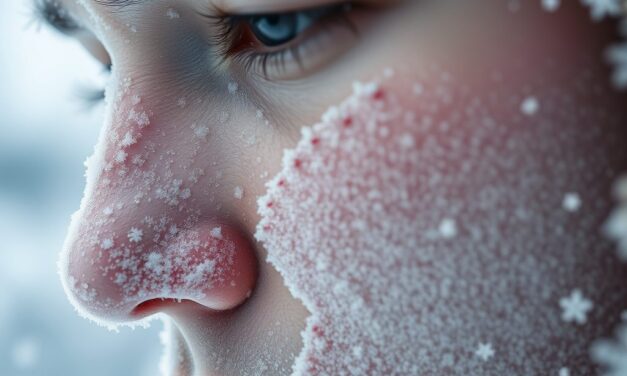 Odmrożenia skóry twarzy: rozpoznanie, pierwsza pomoc i skuteczna ochrona przed zimnem